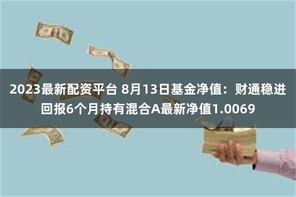 2023最新配资平台 8月13日基金净值：财通稳进回报6个月持有混合A最新净值1.0069