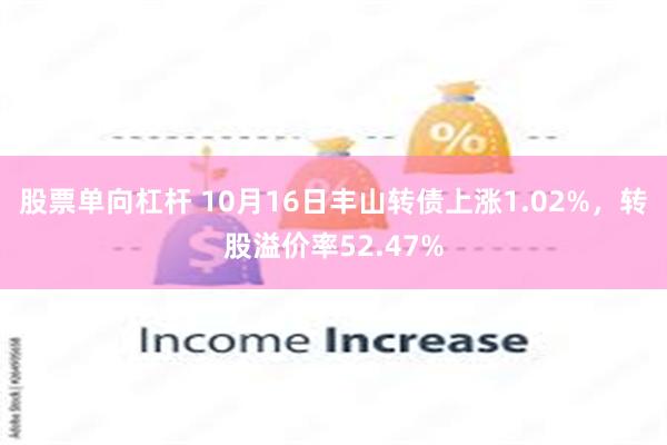 股票单向杠杆 10月16日丰山转债上涨1.02%，转股溢价率52.47%